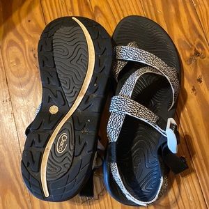 Chaco Sandals - black and white - size 6 M